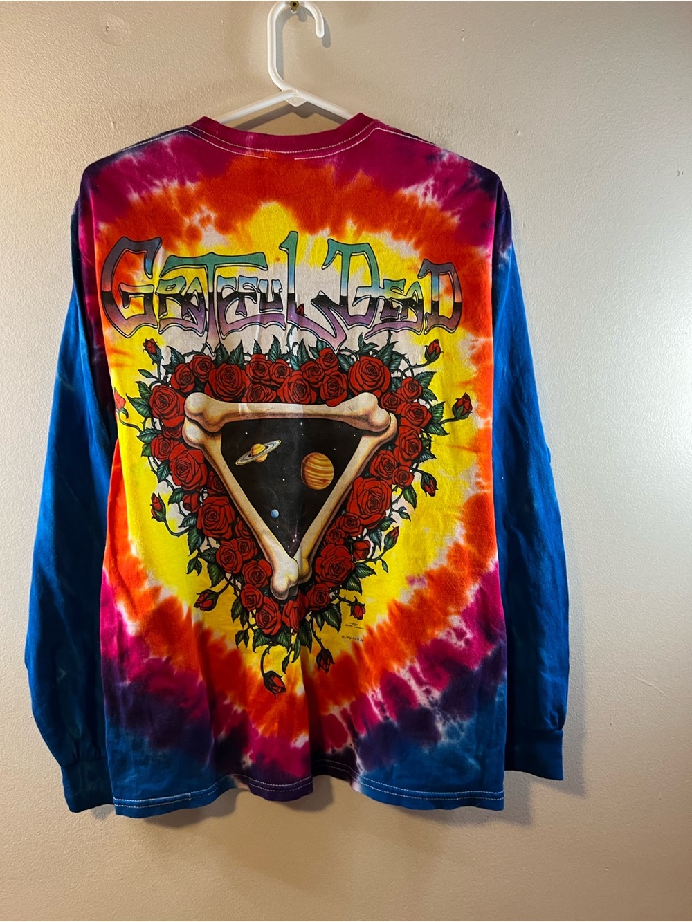 Liquid Blue Grateful Dead “Space Your Face” Long Sleeve Tie Dye T-shirt RARE - Picture 9 of 9